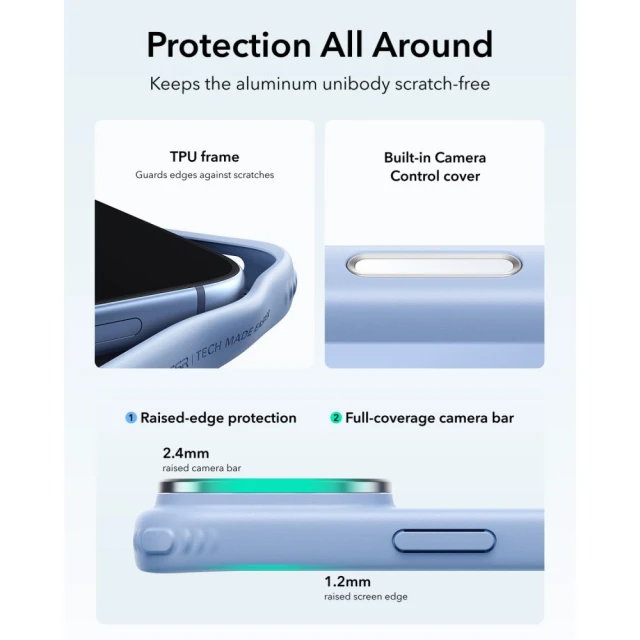 Чохол ESR Classic Hybrid Kickstand для iPhone 18 Pro | 17 Pro Light Blue (4894240303481)