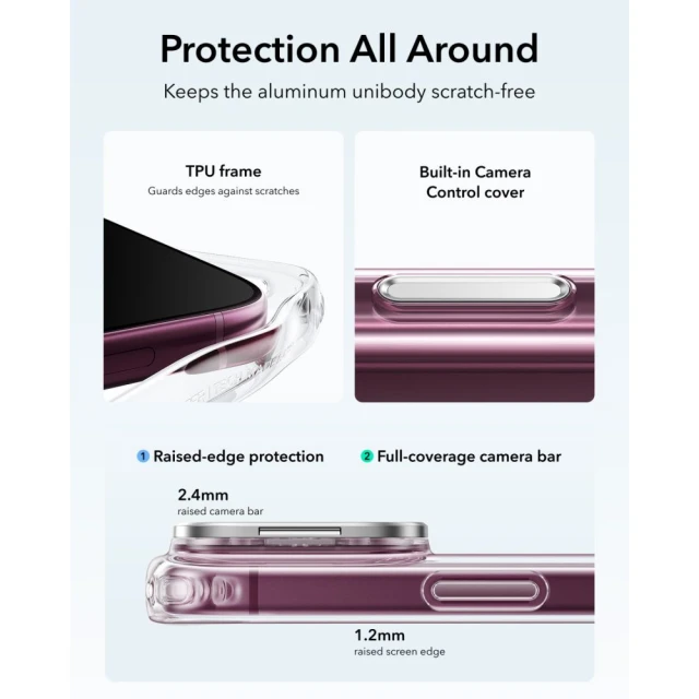 Чохол ESR Classic Hybrid Kickstand для iPhone 18 Pro Max | 17 Pro Max Clear (4894240303689)