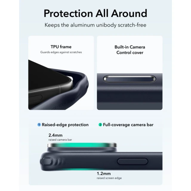 Чохол ESR Classic Hybrid Kickstand для iPhone 18 Pro Max | 17 Pro Max Blue with MagSafe (4894240303719)