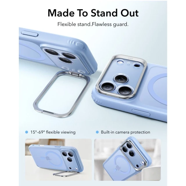 Чохол ESR Classic Hybrid Kickstand для iPhone 18 Pro Max | 17 Pro Max Light Blue (4894240303764)