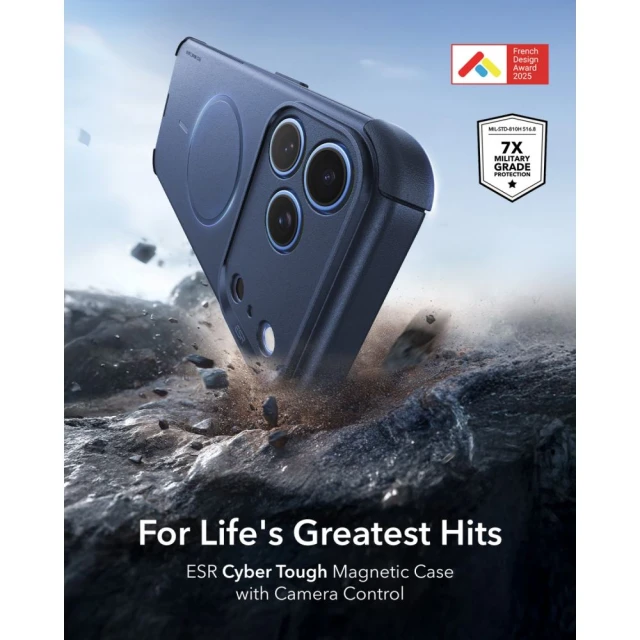 Чехол ESR Cyber Tough для iPhone 18 Pro Max | 17 Pro Max Blue (4894240303894)