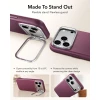 Чохол ESR Leather Kickstand для iPhone 18 Pro | 17 Pro Deep Burgundy (4894240303962)