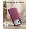 Чохол ESR Leather Kickstand для iPhone 18 Pro | 17 Pro Deep Burgundy (4894240303962)