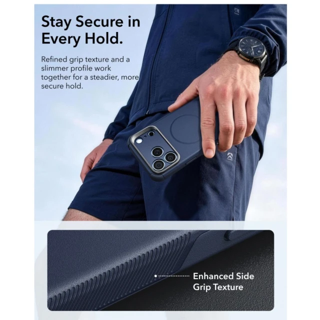 Чохол ESR Cyber Tough Kickstand для iPhone 18 Pro Max | 17 Pro Max Blue (4894240304105)
