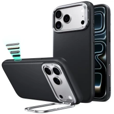 Чохол ESR Leather Kickstand для iPhone 18 Pro Max | 17 Pro Max Black with MagSafe (4894240304181)
