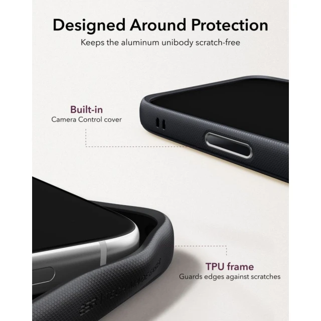 Чохол ESR Leather Kickstand для iPhone 18 Pro Max | 17 Pro Max Black with MagSafe (4894240304181)