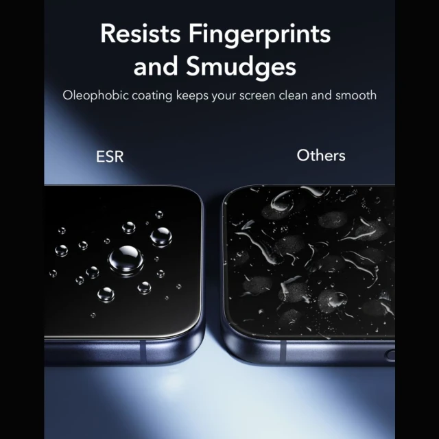 Захисне скло ESR Ultrafit Armorite (2 pack) для iPhone 18 Pro Max | 17 Pro Max Black (4894240306543)