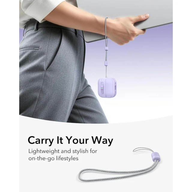 Чохол ESR Pulse Halolock для AirPods 4 Lavender (4894240307137)