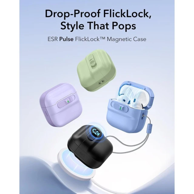 Чохол ESR Pulse Halolock для AirPods 4 Light Blue (4894240307151)