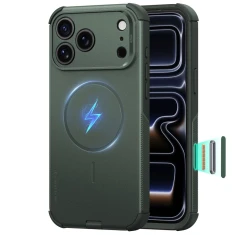 Чохол ESR Cyber Tough для iPhone 18 Pro Max | 17 Pro Max Green with MagSafe (4894240307854)