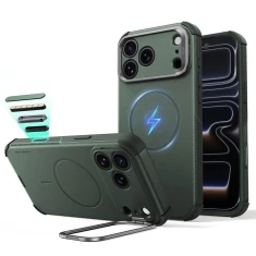 Чохол ESR Cyber Tough Kickstand для iPhone 18 Pro | 17 Pro Green with MagSafe (4894240307939)