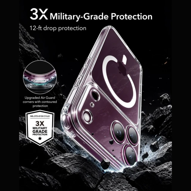 Чохол ESR Classic Hybrid для iPhone 18 Pro Max | 17 Pro Max Clear (4894240308066)