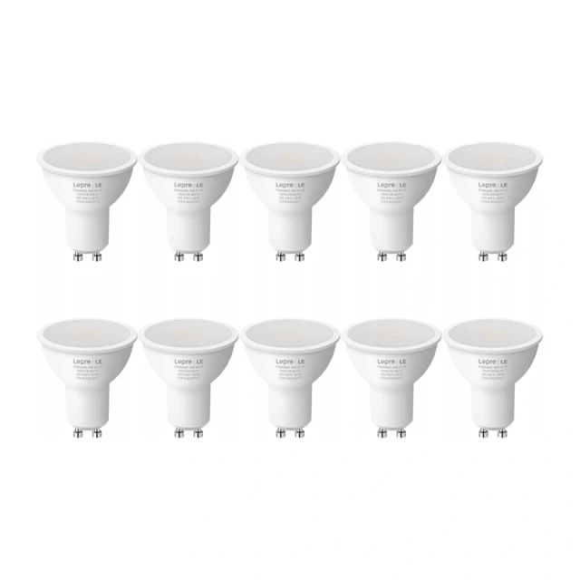 Лампа LED LEPRO GU10 4,5W 345lm 2700K теплий 100° 10 шт. (200081-WW-EU-10)