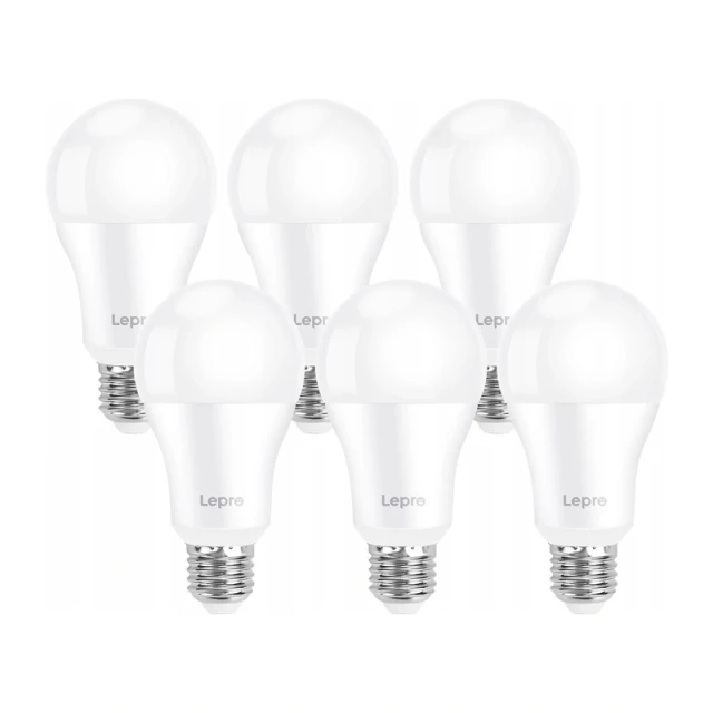 Лампа LED LEPRO E27 A60 13W 1521lm 6500K 6 шт. (100080-DW-EU-6)