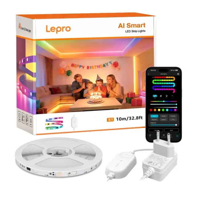 Світлодіодна стрічка Lepro S1 10m Wi-Fi Bluetooth RGBIC (S1-10-EU)