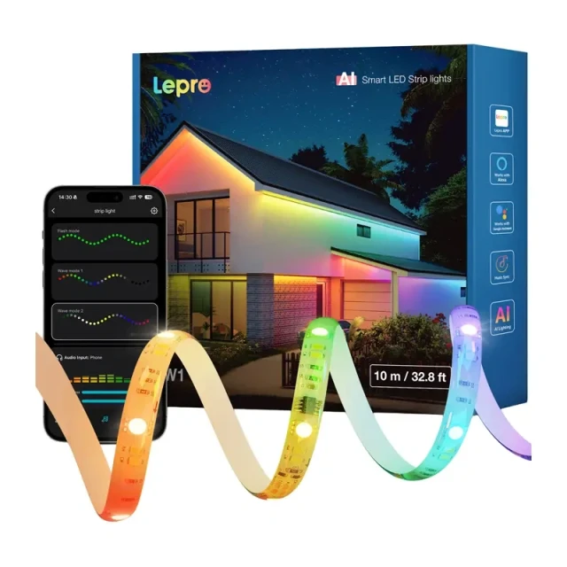 Смарт стрічка LED LEPRO SW1 10м Wi-Fi Bluetooth RGBIC (SW1-10-EU)