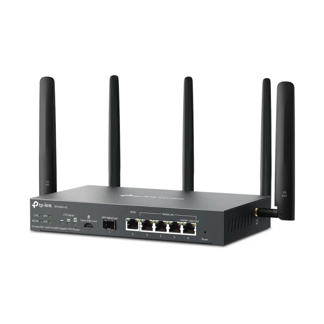 Маршрутизатор TP-Link Omada ER706W-4G AX3000 4G+ Cat6 VPN (4895252500714)