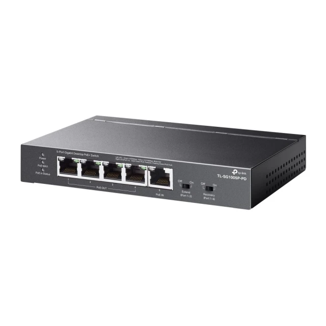 Комутатор TP-Link TL-SG1005P-PD 5 портів Gigabit 4-Port PoE (4895252501117)