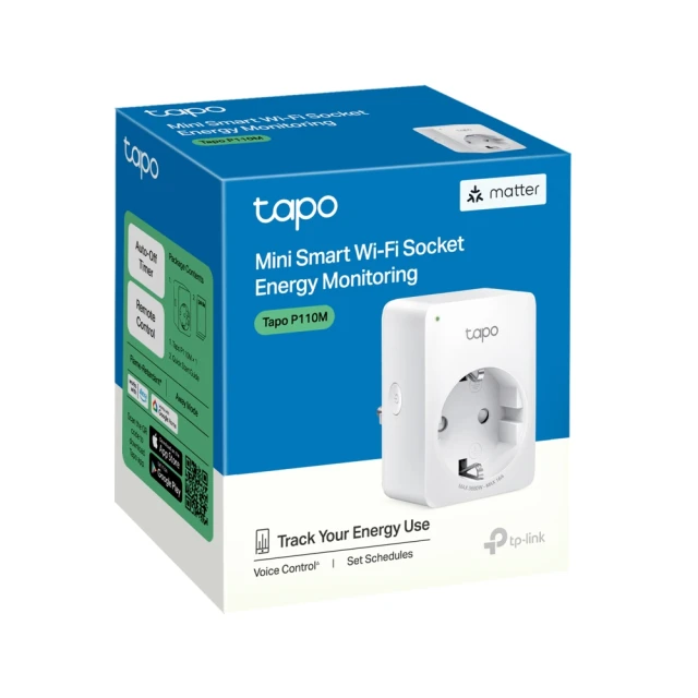 Умная розетка TP-Link Tapo Mini Wi-Fi с мониторингом энергопотребления (4895252503982)
