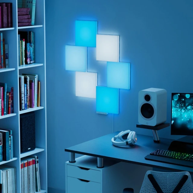 Умная световая панель Nanoleaf Blocks Big Squares Starter Kit 6 панелей (4895263600601)