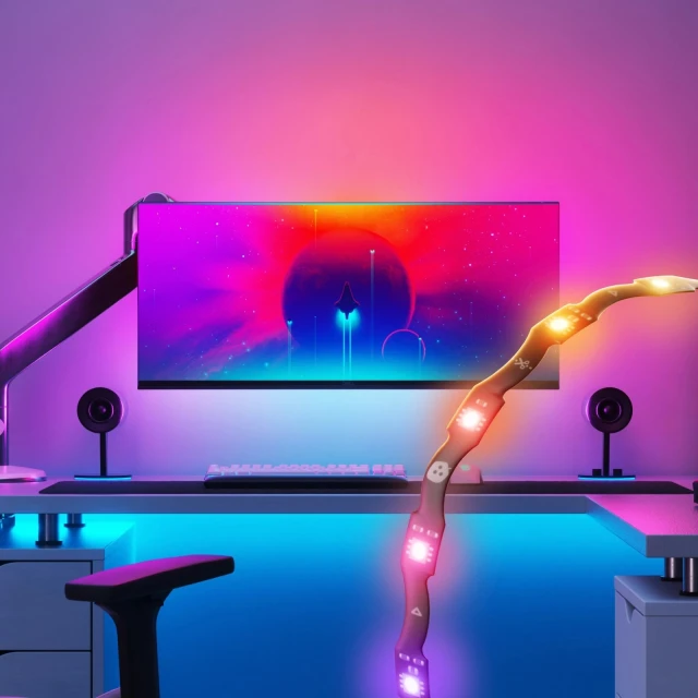 Світлодіодна стрічка Nanoleaf 4D PC Screen Mirror Lightstrip USB 2.5 м 10 Вт Multicolor RGB (4895263603220)