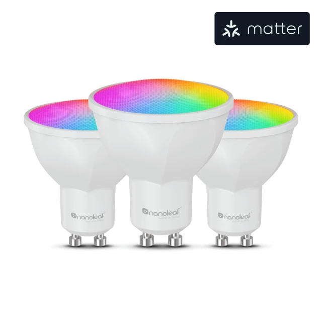 Розумна лампа Nanoleaf Essentials Matter Wi-Fi GU10 RGBCW 3 шт (4895263603381)