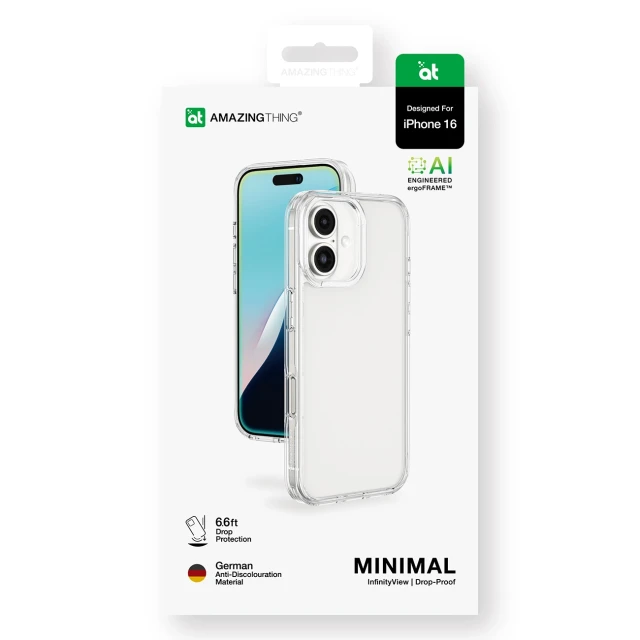 Чехол AmazingThing Minimal Case для iPhone 16 Clear (4896238000105)