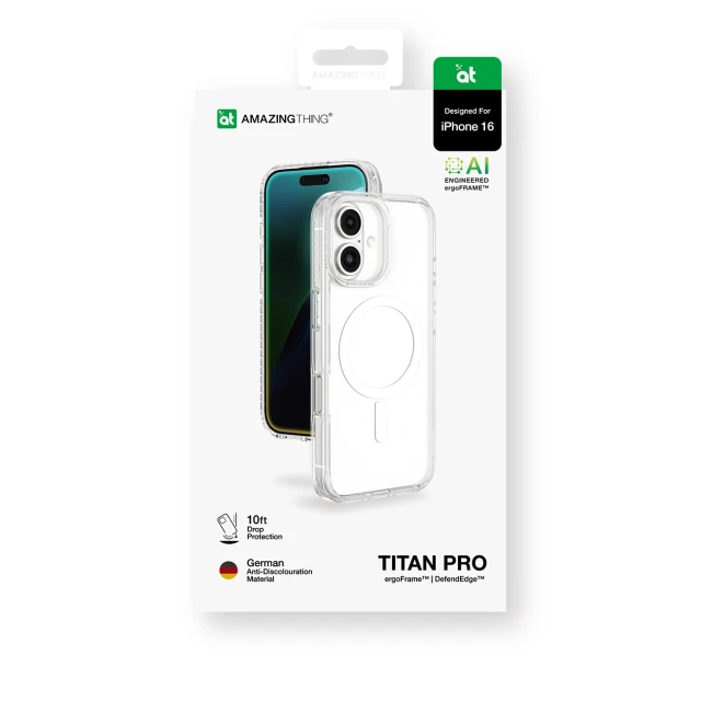 Чохол AmazingThing Titan Pro Mag Case для iPhone 16 Clear (4896238000488)