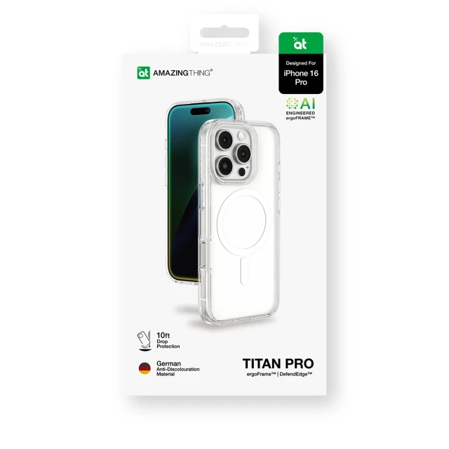 Чохол AmazingThing Titan Pro Mag для iPhone 16 Pro Clear (4896238000501)