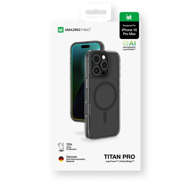 Чохол AmazingThing Titan Pro Mag Case для iPhone 16 Pro Max Black (4896238000570)