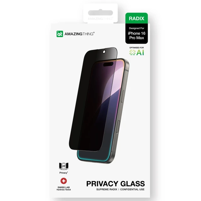 Захисне скло AmazingThing Radix Privacy Glass для iPhone 16 Pro Max (4896238000914)