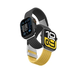 Ремінець AmazingThing Blend Band для Apple Watch Ultra 3/2/1 49 mm | Series 11/10 46 mm | Series 9/8/7/6/5/4/SE 45 mm | 44 mm Yellow Black (2 pack) (4