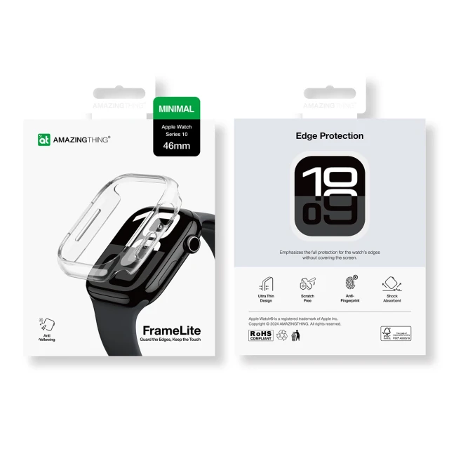 Чохол AmazingThing Minimal Case для Apple Watch 46 mm Clear (4896238001331)