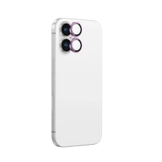 Захисне скло для камери AmazingThing AR Aluminium 2 Lens Glass з рамкою для iPhone 16 | 16 Plus Pink (4896238001461)