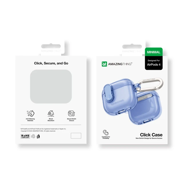 Чохол AmazingThing Minimal Case для AirPods 4 Navy (4896238001690)