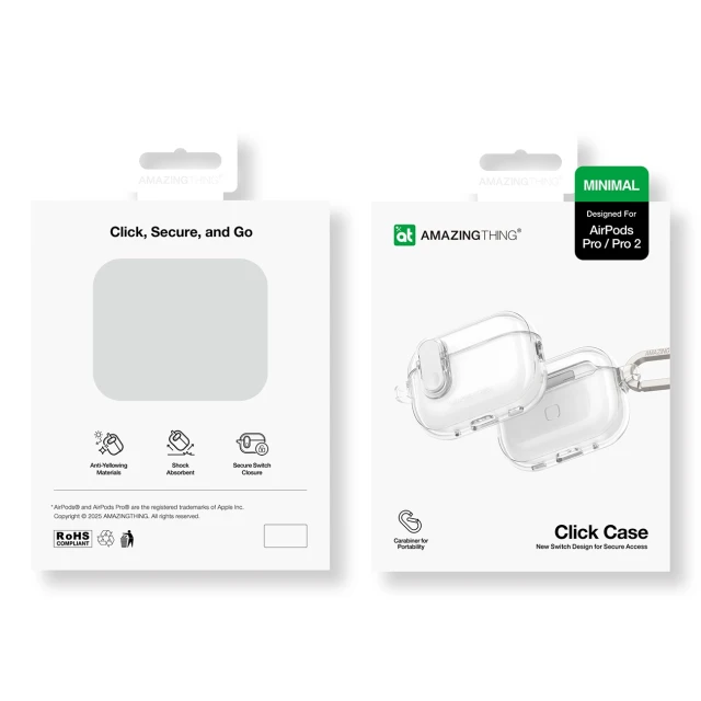 Чохол AmazingThing Minimal Case для AirPods Pro 2 Clear (4896238001706)
