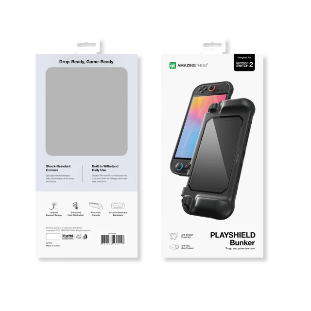 Чохол AmazingThing PlayShield Bunker для Nintendo Switch 2 Black (SWITCH2BK)