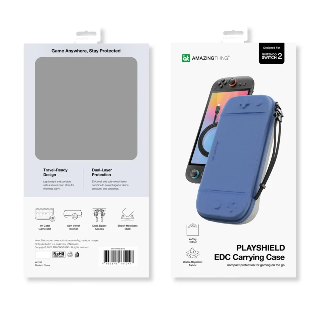 Чехол AmazingThing PlayShield EDC для Nintendo Switch 2 Blue (SWITCH2BUBAG)