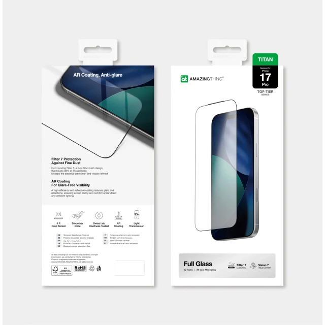 Захисне скло AmazingThing Titan Vision 7 для iPhone 17 Pro (4896238010258)