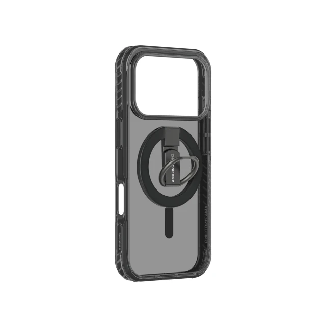 Чохол AmazingThing Titan Pro Grip Ring Set для iPhone 17 Pro Black with MagSafe (4896238100287)