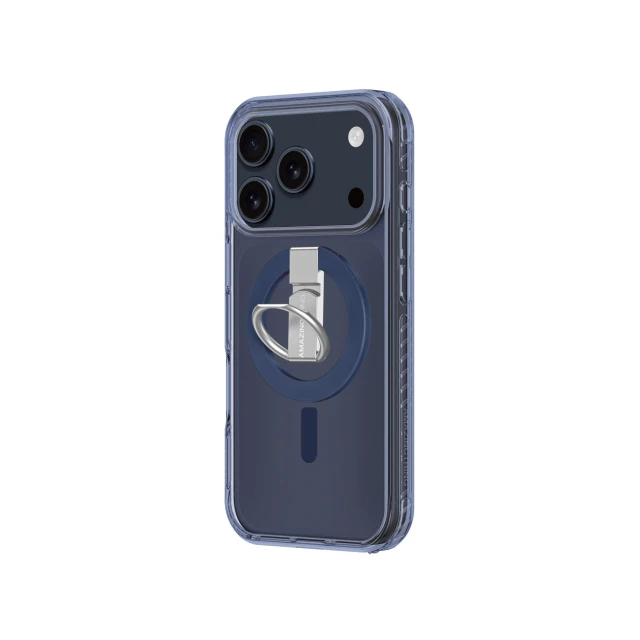 Чохол AmazingThing Titan Pro Grip Ring Set для iPhone 17 Pro Max Blue with MagSafe (4896238100317)