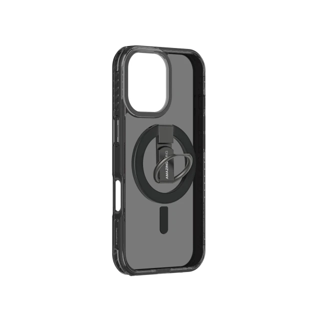 Чохол AmazingThing Titan Pro Grip Ring Set для iPhone 17 Black with MagSafe (4896238100348)