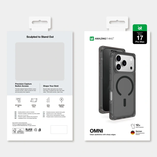 Чохол AmazingThing Omni для iPhone 17 Pro Black with MagSafe (4896238100522)