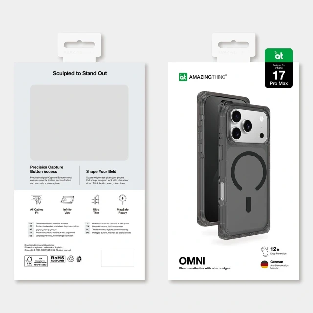 Чохол AmazingThing Omni для iPhone 17 Pro Max Black with MagSafe (4896238100553)