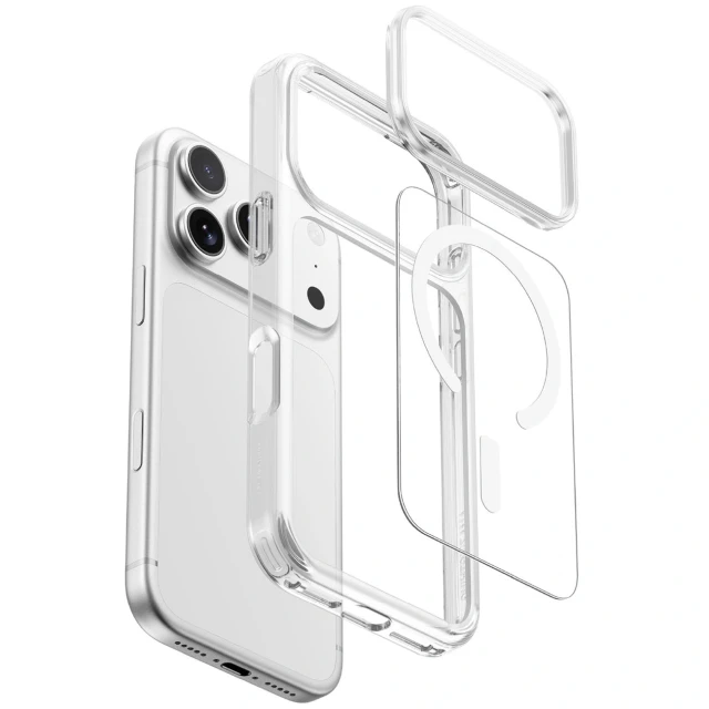 Чохол AmazingThing Minimal Mag Drop Proof Case 3 Lens для iPhone 18 Pro з кріпленням для ремінця Clear with MagSafe (4896238101505)
