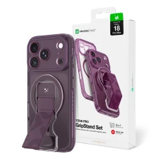 Чохол AmazingThing Titan Pro Lens Stand Set для iPhone 18 Pro Max з магнітним тримачем та підставкою Purple (4896238102243)