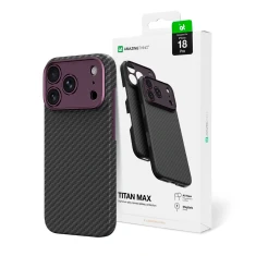 Чохол AmazingThing Titan Max Lens для iPhone 18 Pro з арамідного волокна із захистом камери Purple with MagSafe (4896238102335)