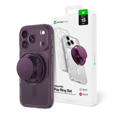 Чохол AmazingThing Titan Pro Pop Lens для iPhone 18 Pro з захистом камери тримачем та підставкою Purple (4896238102977)