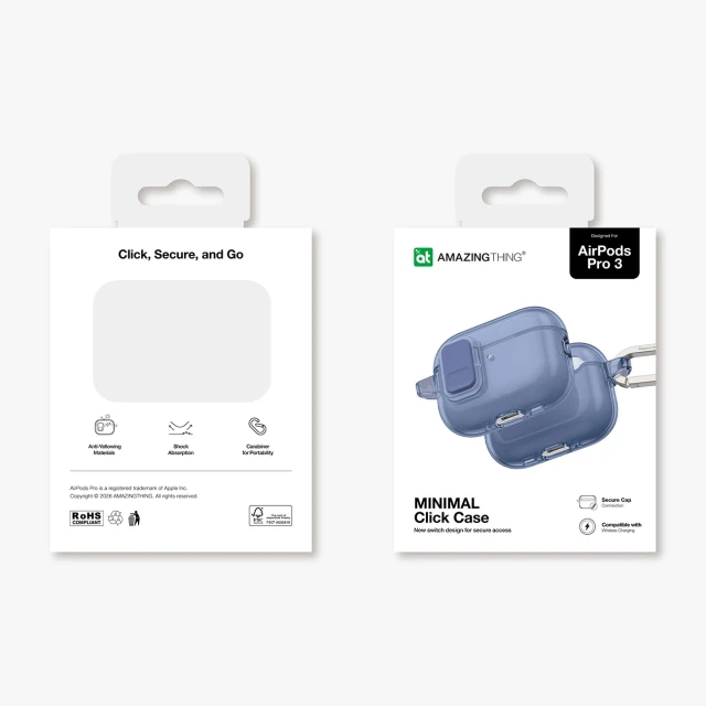 Чохол AmazingThing Minimal Case для AirPods Pro 3 Blue (4896238540021)