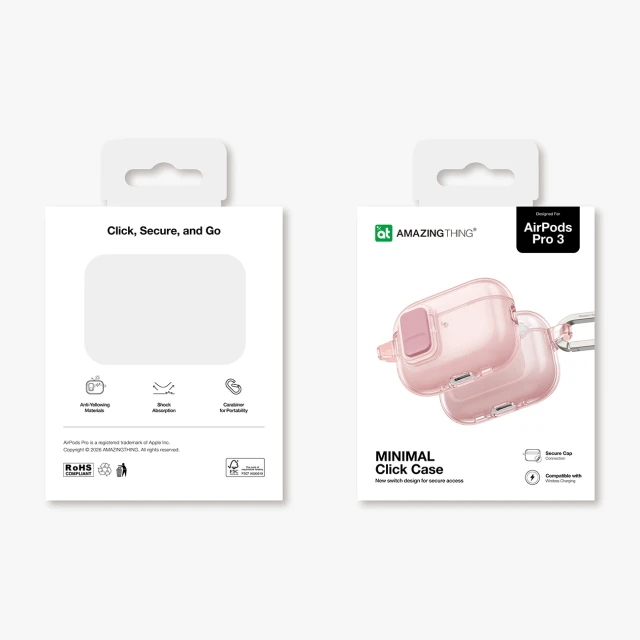 Чохол AmazingThing Minimal Case для AirPods Pro 3 Pink (4896238540038)